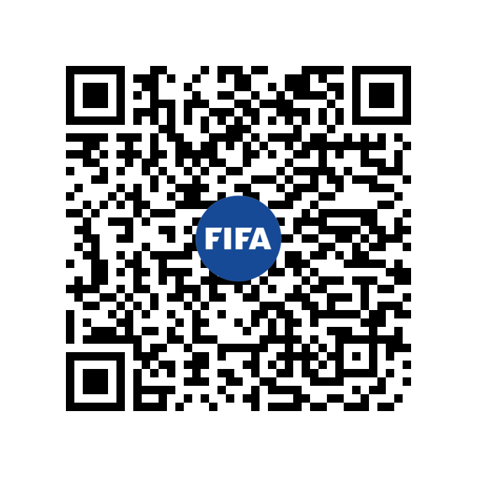 QR code linking to FIFA's licence validation page for licence 202305-2010